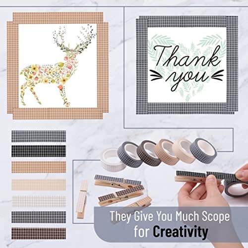 Mr. Pen- Washi Tape Set, 0.6", 7 Rolls, 9 Yards/Roll - Image 5