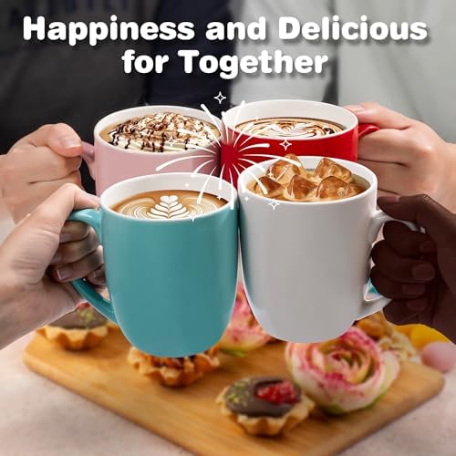 Urbanstrive 16 oz Large Coffee Mug with Handle Tea Cup Novelty Coffee Cup Idea Gift for Men Women Office Work (Pink) - Image 5
