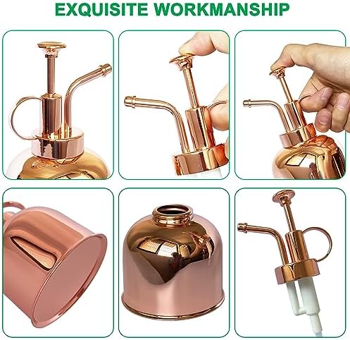 Plant Mister Spray Bottle Stainless Steel Plant Sprayer, Small Watering can Plant Spray Bottle Modern Gardening Tools for Indoor Potted Plants Watering and Spraying - Image 3