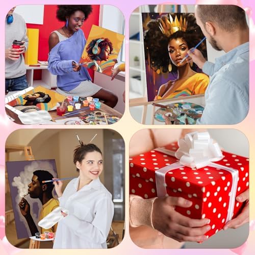 Zhanmai 72 Pcs 12 Sets Sip and Paint Kit Pre Drawn Canvas for Painting 8" x 10" Paint Party Canvas Painting Pre Printed Canvases for Party Favor DIY Virtual Adult's Date Night(Fashionable Couple) - Image 6
