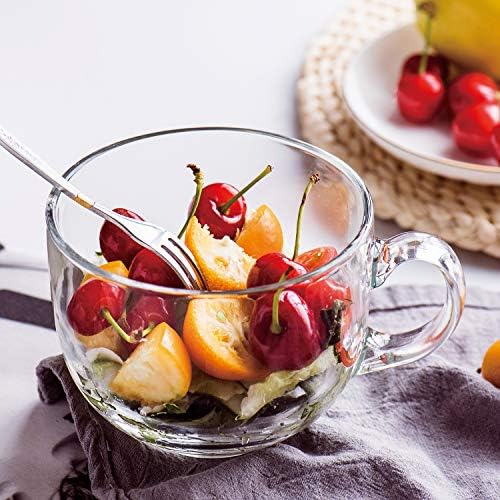 Maredash 16oz Glass Jumbo Mugs With Handle 6pcs - Image 5