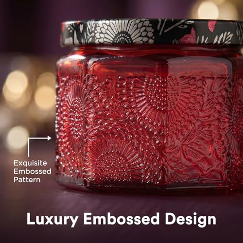 LumaCraft 12 Pack 4oz Glass Candle Jars with Lids, Hexagon Embossed Candle Making Containers, Empty Candle Jars with 20 Wicks & Labels for DIY Candle Making, Party Favors, Home Decor - Image 3