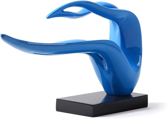 HAUCOZE Modern Sculpture Decor Abstract Statue Figurine Woman Arts Gifts Polyresin Crafts 15.7 inch