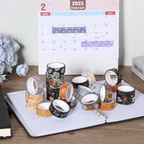 Mr. Pen- Washi Tape Set, 20 Rolls, Assorted Sizes, 4.37 Yards/Roll - Image 7