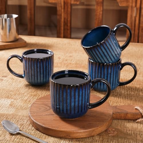 famiware Coffee Mugs Set of 4, Starlight 11 oz Mug Cups Set with Handle - Image 5