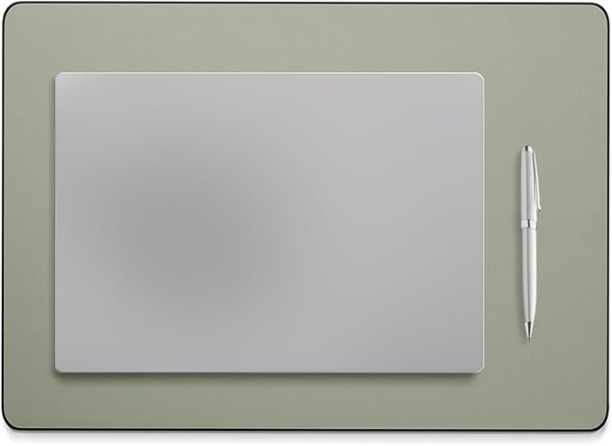 Jotsome Leather Desk Mat, Non-Slip Desk Blotter Pad - Desk Protector for Office, Home, Lap Desk, Laptop, and Desktop, Gift for The Holidays or Christmas (Sage, 17" x 12")
