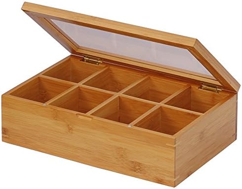 Oceanstar - TB1323 Bamboo Tea Box, 12 Inch, Natural by Oceanstar