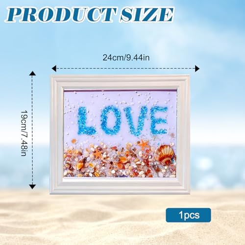 CIYOJA Sea Glass Stained Glass Kit – Love Mosaic Art Kit for Adults, DIY Resin Art Craft Kit with Crushed Seaglass, Framed Beach Artwork for Beginners & Creative Art Projects Home Décor - Image 7