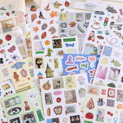 Stickers Book for Scrapbook Supplies,1300+ Vintage Stickers for DIY Crafts - Image 3
