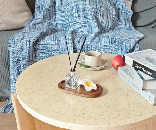 Small Wooden Tray (7.5 x 4.1 inch), Oval Mini Serving Tray - Image 3