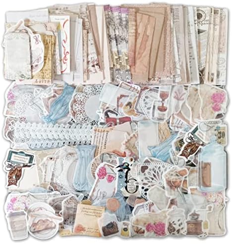 Vintage Scrapbook Supplies Pack for Adults, Decorative Nature Retro Paper Stickers Collection for Journal DIY Arts Crafts Album Bullet Journals Planners (Home) by DecorateYourLife
