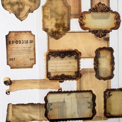 PET Washi Stickers for Journaling Supplies, Label Scrapbook Sticker Book - Image 5