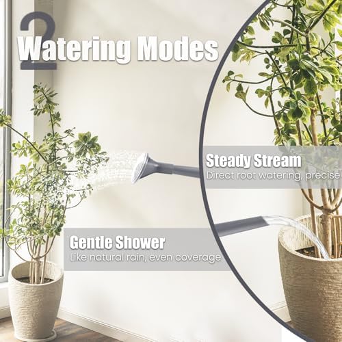 1.8L Watering Can, Small Watering Can for Indoor Plants with Long Spout - Image 4