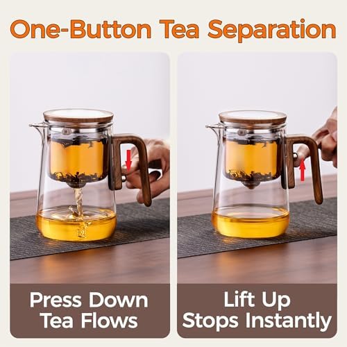Enchanted Tea Pot with Tea Infuser, Loose Leaf Tea Steeper, 27.4oz - Image 3