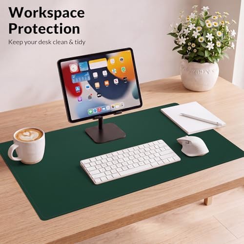 AFIING Cork Desk Mat, Dark Green, 31.5" x 17",Desk pad Protector - Image 6