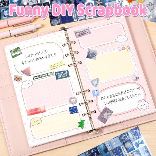 990Pcs Japanese Sticker Book for Journaling Adult, Cute Scrapbook Stickers - Image 6