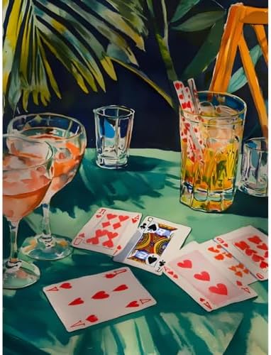 Cute Cocktail Diamond Art Kits for Adults Diamond Painting Kit for Beginner by KICHANG
