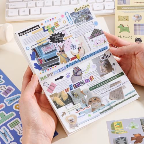 Stickers Book for Scrapbook Supplies,1300+ Vintage Stickers for DIY Crafts - Image 7