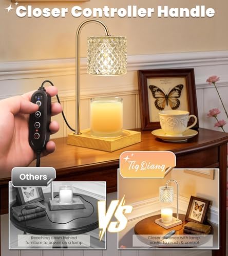 TigQiang Elegant Clear Candle Warmer Lamp with Timer, Decor Gifts for Women - Image 5