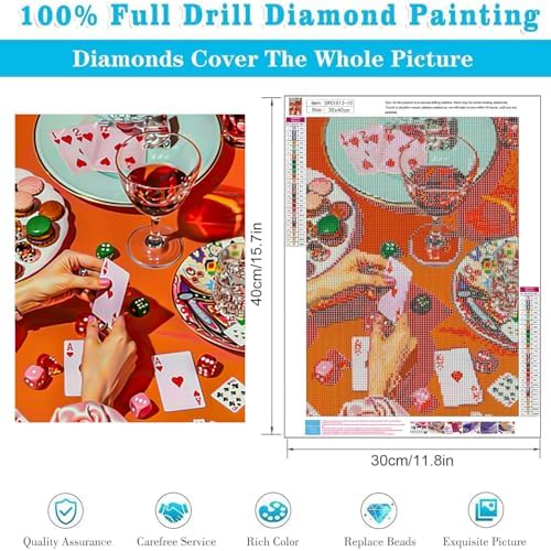 6 Pack Poker Diamond Art Kits for Adults Diamond Painting Kit for Beginner - Image 4
