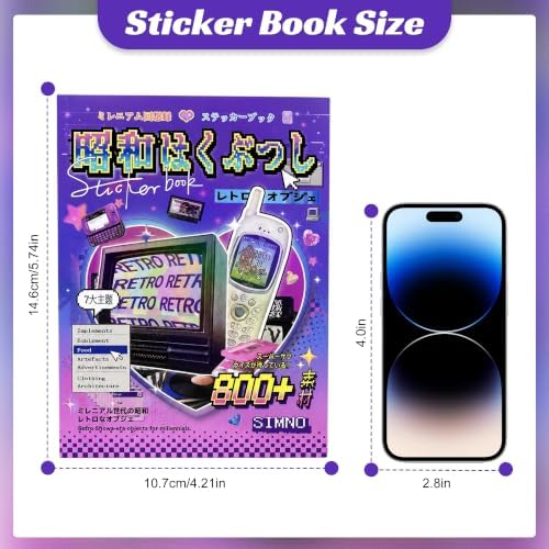 Retro Sticker Book Showa Vintage Japanese Aesthetic Cute Stickers 800+ - Image 2