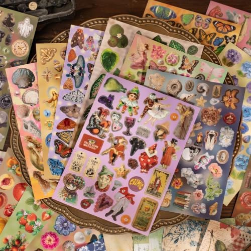 Retro Sticker Book, Cute Stickers, Phone Laptop Stickers, Secret Garden - Image 2
