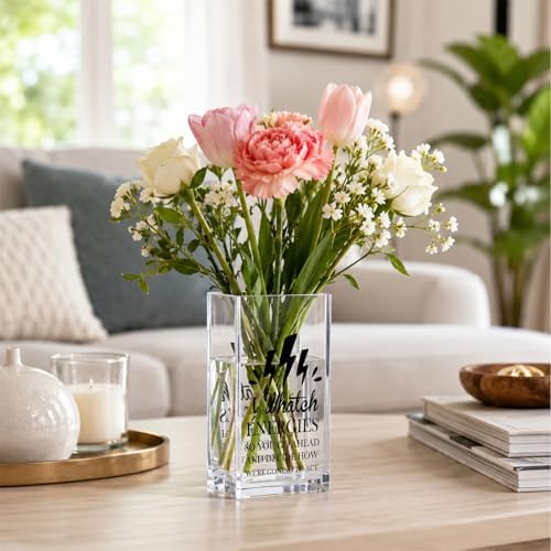Acrylic Pen Holder Cup, Inspirational Office Desk Decor, Coworker Gift for Women, Pencil Holder Organizer, Friendship Gift for Best Friend Sister Colleague - Image 5