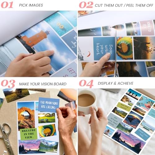 Sawnfay Vision Board Book - 2027 Vision Board Sticker Book, Travel - Image 3