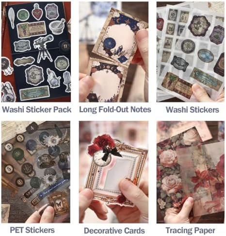 Scrapbooking Supplies Kit,Vintage Junk Journal Kit for Scrapbook Supplies - Image 5