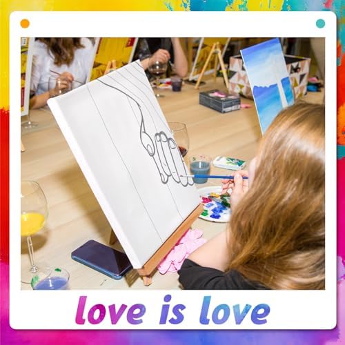 Zhanmai 112 Pcs Sip and Paint Kit for Adults Couples, 8 x 10 Inches - Image 5