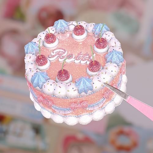 Alideco 30pcs Scrapbook Stickers Vintage Gourmet Desserts Sticker Book for Adults journaling Stickers for Scrapbooking (binfenshiguang) - Image 2