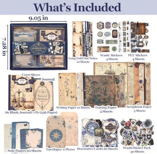 Scrapbooking Supplies Kit,Vintage Junk Journal Kit for Scrapbook Supplies - Image 6