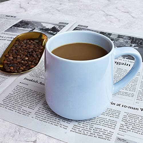 Bosmarlin Large Glossy Ceramic Coffee Mug, Tea Cup for Office and Home, 18 oz, Suitable for Dishwasher and Microwave(Blue, 1) - Image 4