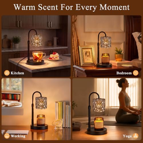 Candle Warmer Lamp with Timer, Birthday Gifts for Women, Room Decor, Gray - Image 6