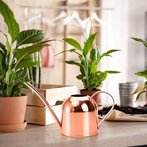 Fasmov Stainless Steel Watering Can, Small Modern Style Watering Pot, 15oz/450ml Plant Watering Can with Long Spout to Prevent Spillage, Perfect for Outdoor and Indoor Plants (Copper) - Image 7