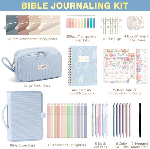 Bible Study Supplies Journaling Annotation Kit w/Bible Cover Case for Women - Image 2