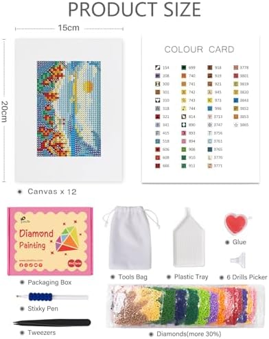 PeakLuv Small Diamond Art Kits Landscape Mini Diamond Painting for Adults - Image 3