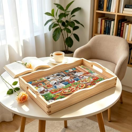 DIY Diamond Painting Wood Serving Tray Kit With Handles 7.8*11.8in - Image 5
