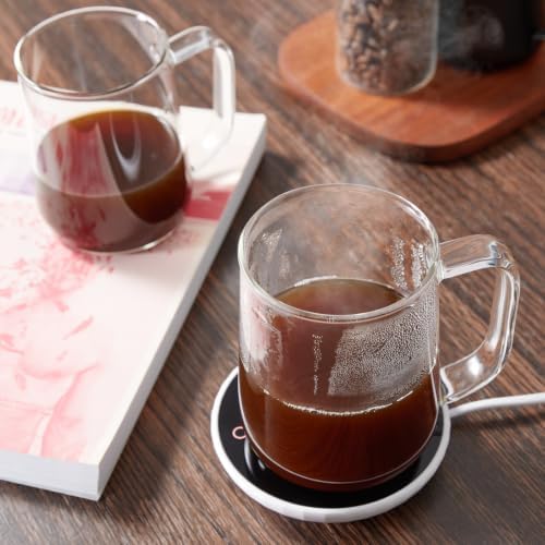 Large Glass Coffee Mugs, 20 oz Glass Coffee Cups Set of 6, Clear Borosilicate Glass Mugs with Handles for Cappuccino, Tea, Latte, Hot/Cold Beverages, Wine, Americano - Image 5