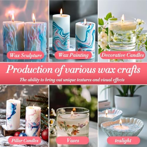 Sukh 15oz Sand Candles with Wicks - Colored Candle Sand Refillable Wax - Image 5