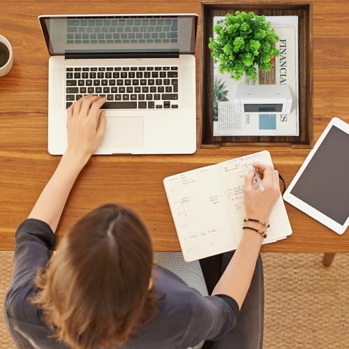 Multibey Walnut Wood Letter Tray for Desk, A4 Paper File Holder Organizer - Image 7