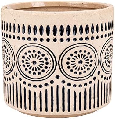 Ceramic 5 Inch Succulent Plant Pot Small Flower Planter by Chonsun