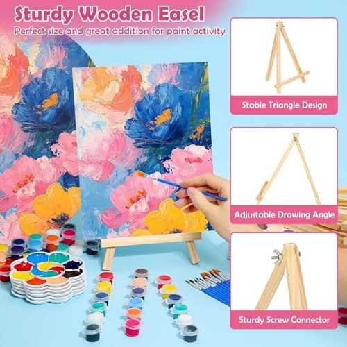 42 Pcs Sip and Paint Kit for Adults, Couples Painting Kit Date Night - Image 3