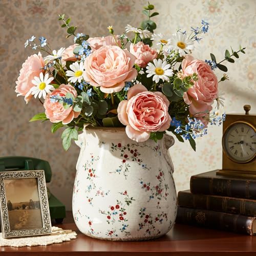 Ceramic Scroll Planter 6.5 Inch, Milky - Image 5
