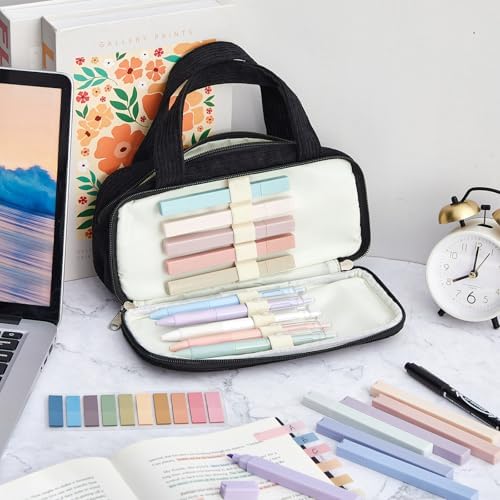 Jutom 39 Pcs Aesthetic Book Annotation Kit,Black,Classic Style - Image 2