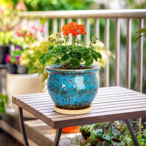 Plant Pots, 4.5 Inch Ceramic Pots for Plant with Drainage, Succulent Pots - Image 6