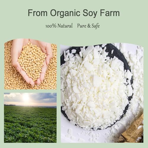 DINGPAI Natural Soy Wax for Candle Making, 5lb Organic Soy Wax Flakes - Image 5