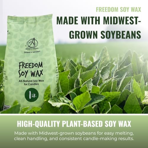 American Soy Organics Freedom Soy Wax Beads, All-Natural Candle Wax, 1 lb - Image 5