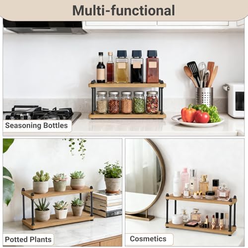 Mkono Coffee Station Organizer, 2 Tier Mug Shelf Coffee Bar Accessories - Image 5