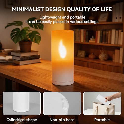 Remote Controlled Flame Lamp, 13 Color Rechargeable, 1 PC - Image 5